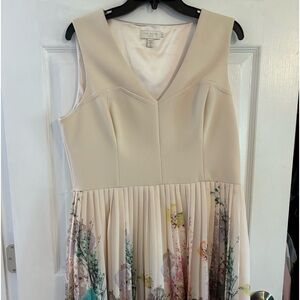 TED BAKER LONDON CONTRASTING MIDI DRESS